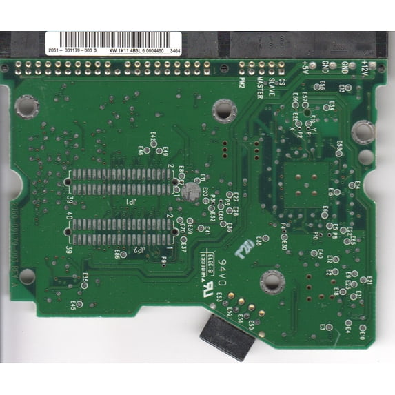 WD2500JB-53EVA0, 2061-001179-000 D, WD IDE 3.5 PCB