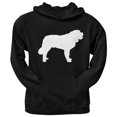 thumbnail image 1 of Saint Bernard Silhouette Chandail à Capuchon Adulte Noir, 1 of 1