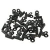 20 Pieces 22mm Metal Bulldog Clips Letter Grip Clips Office School Supply -Black