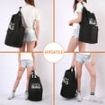 thumbnail image 6 of Kimmama Black Laundry Bag with Strap,70L Laundry Backpack for Camping, 6 of 7