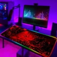 thumbnail image 1 of Alfombrilla de ratón Razer RGB grande para juegos de Anime, alfombrilla LED para ratón, accesorios para jugadores, alfombrilla de escritorio para PC con mesa LOL retroiluminada LIUWENJING unisex, 1 of 2