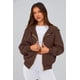 thumbnail image 4 of Sudadera con Capucha PRETTYGARDEN con Cierre Marrón Café Talla S, 4 of 8