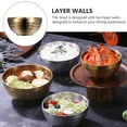 thumbnail image 3 of Shisuyan 1Set Soup Bowl Stainless Steel Simple Design for Household Kitchen Use, 3 of 9