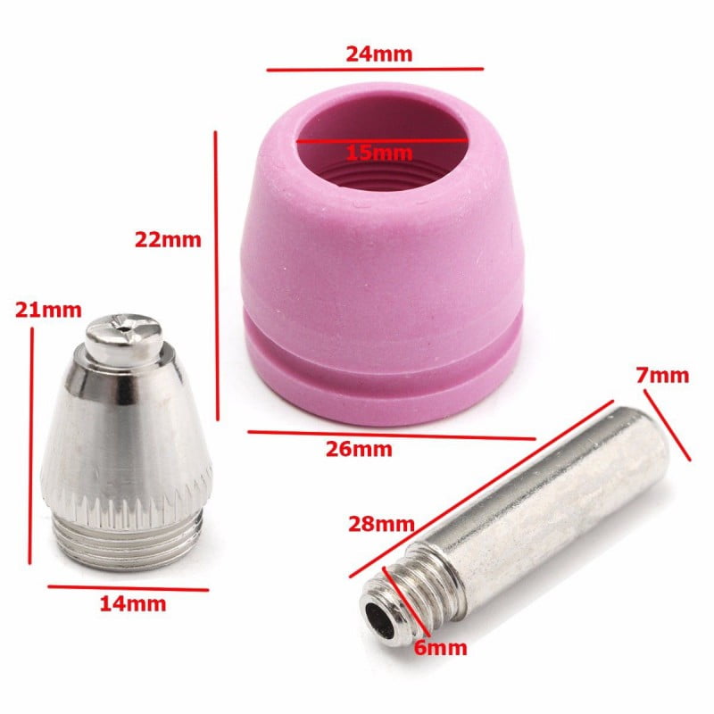 26 Pcs TIPS Consumables For Lotos FIT Plasma Cutter LTP5000D LTP6000 LTPDC2000D