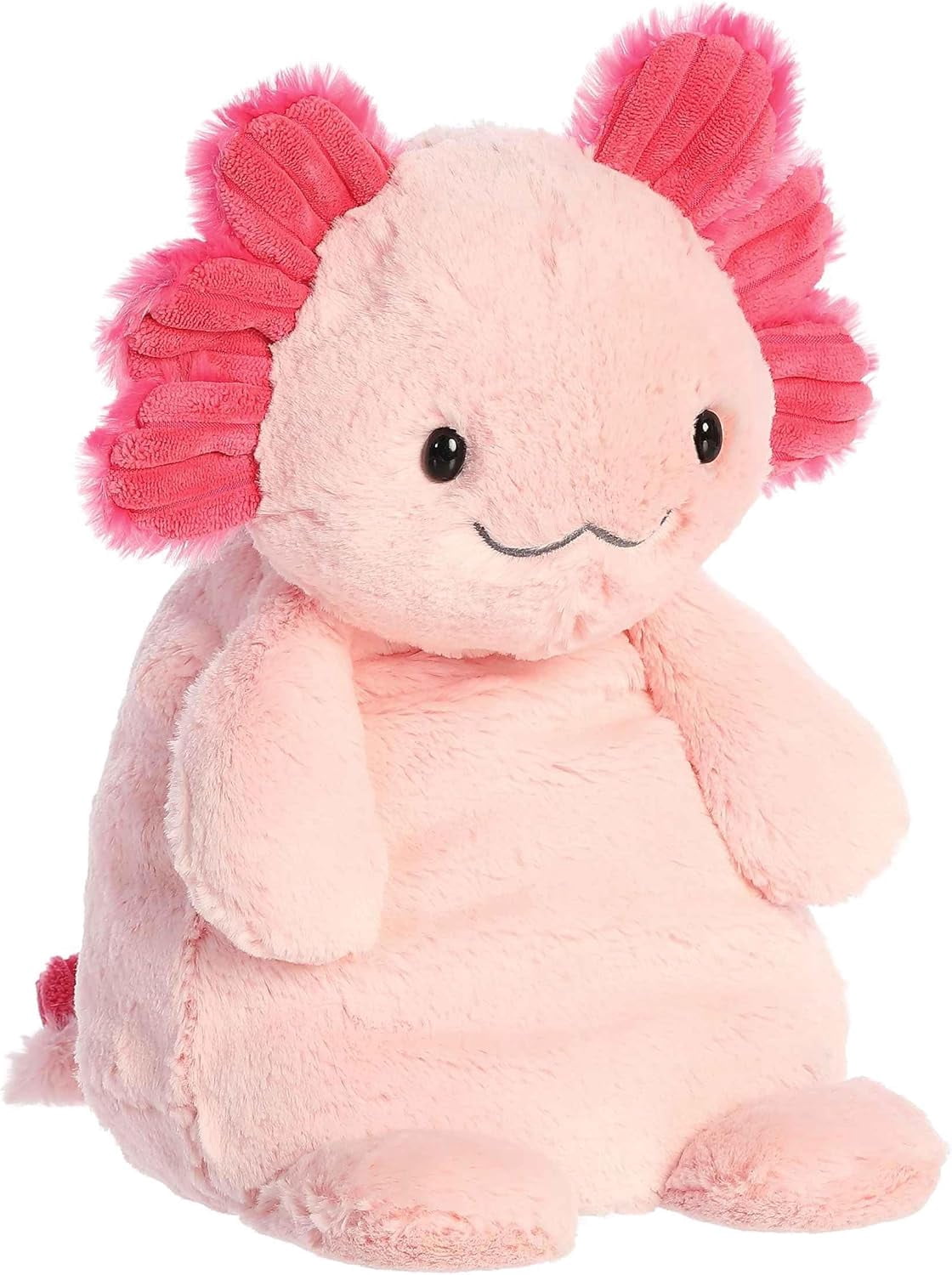 Aurora® Cuddly Huggle Pals Assuring Axolotl™ Stuffed Animal - Weighted Comfort - Endless Snuggles - Pink 12.5 Inches
