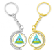 thumbnail image 1 of Llavero Emblema Nacional de Nicaragua de Metal Oro Alta Calidad, 1 of 4