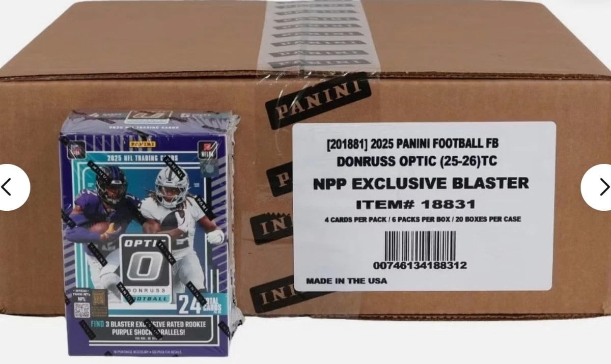 2025 Panini Donruss Optic Football Blaster Box (Case of 20)