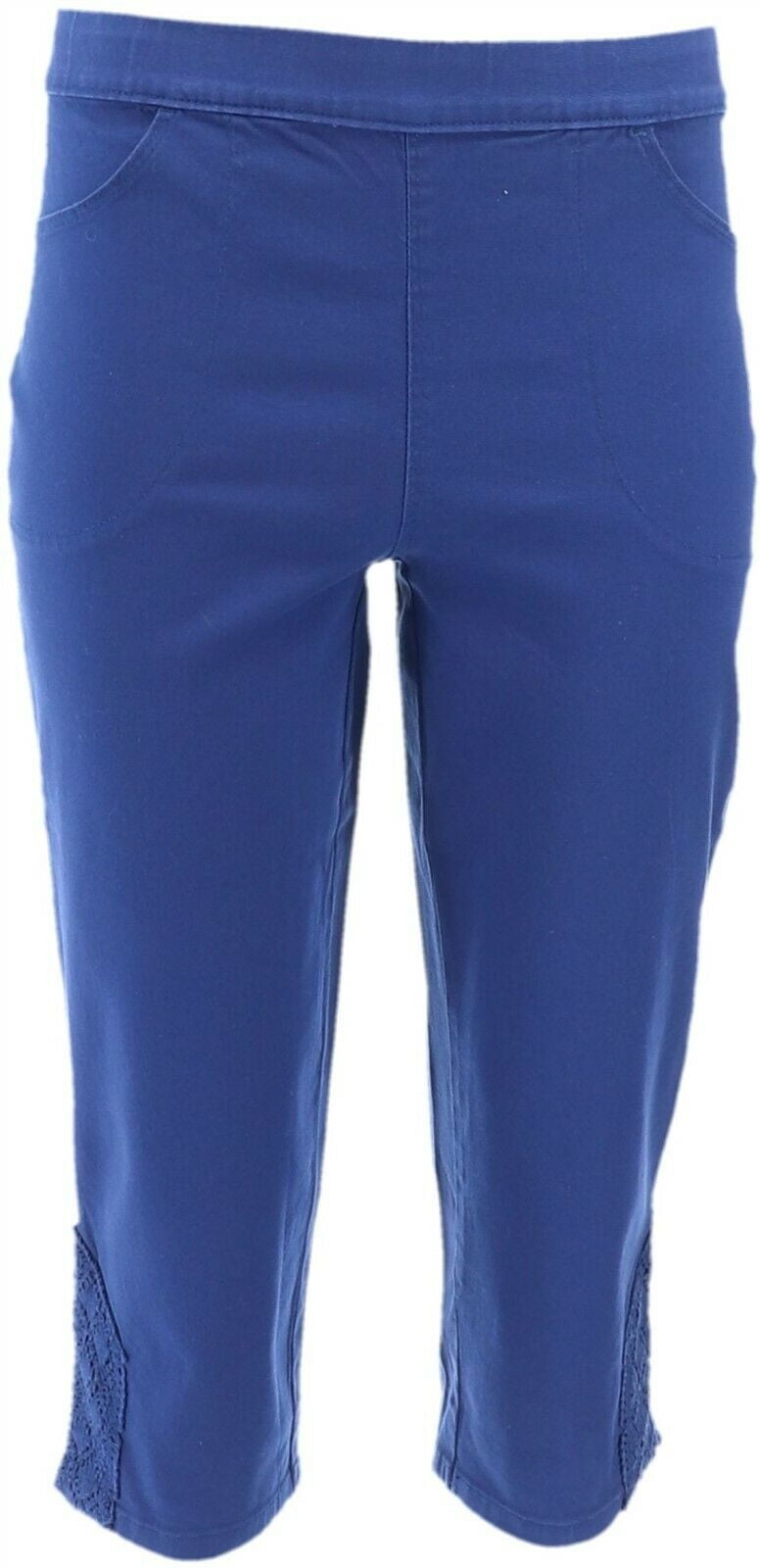 women's pull on stretch capris