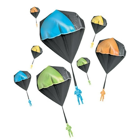 Tangle Free GLOW Parachute BLUE GREEN ORANGE OR YELLOW 1 pack, BEST PERFORMING tangle free toy parachute. Simply toss it high and watch it fly. By
