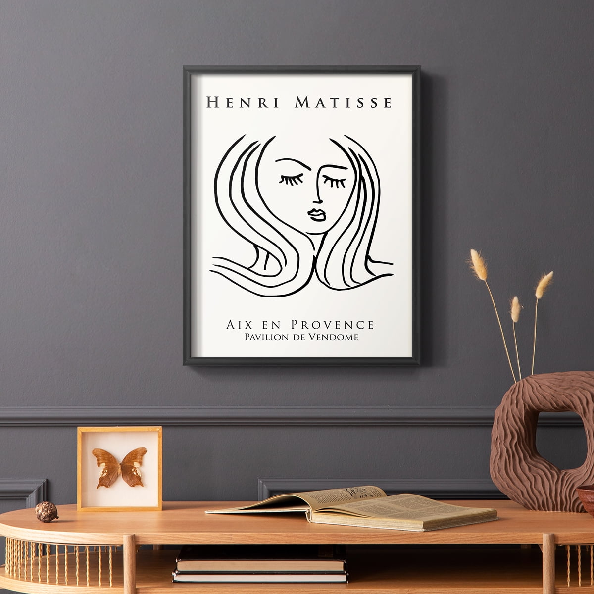 Matisse CXLVII Framed Print in Black Solid Wood 11 x 14 Framed Print