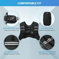 thumbnail image 4 of TEMOGU-Weighted Vest, Weight Vest for Men Women with Detachable Phone Pouch, Exercise Weighted Vests with Reflective Stripe Adjustable Buckle, for Workout, Strength Training, Running, Fitness, Muscle, 4 of 4