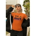 thumbnail image 2 of Old Glory Juniors Halloween Bat Poop Crazy Short Sleeve T Shirt, 2 of 6