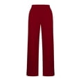 thumbnail image 4 of Plus Size Women’s Yoga Pants Elastic High Waist Casual Sweat Pants Side Split Relaxed Fits Workout Trousers with Pockets, 4 of 7