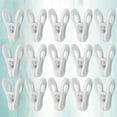 thumbnail image 5 of 25 Pcs Plastic Windproof Clothespins for Clothes Drying, Non-Slip Laundry Clips for Towels, Blankets, Clothesline, Multi-Purpose White Hangers, 5 of 6