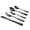 Black, variant on Elyon Tableware® 20-Piece Reflective Rose Gold Copper Flatware Set, Stainless Steel, Service For 4