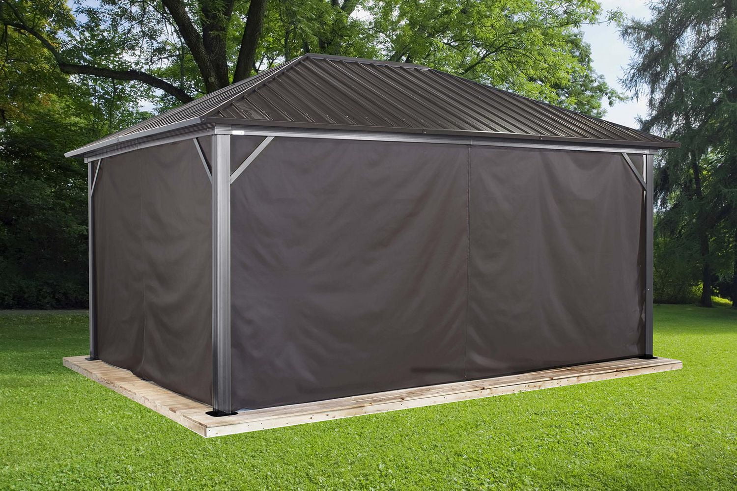 Sojag Brown Curtains for Genova Gazebo