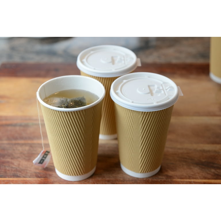 Paper Hot Cups, Double-Walled, 16 oz, White, 25/Pack Paper Hot Cups, Double-Walled, 16 oz, White, 25/Pack