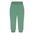 thumbnail image 3 of tarylea Womens Capri Pants Stretchy Drawstring Low Rise Jogger Pants Soft Comfy Lounge Cropped Yoga Pants with Pockets, 3 of 4