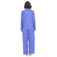 thumbnail image 3 of Casual Nights Women's Long Sleeve Rayon Button Down Pajama Set, 3 of 4