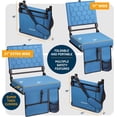 thumbnail image 6 of Folding Reclining Stadium Seat with Back Support, Portable Bleacher Chair with for Sports  Outdoor, 6 of 8