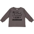 thumbnail image 3 of Inktastic My Best Friend is My Mawmaw with Hearts Boys or Girls Long Sleeve Toddler T-Shirt, 3 of 5