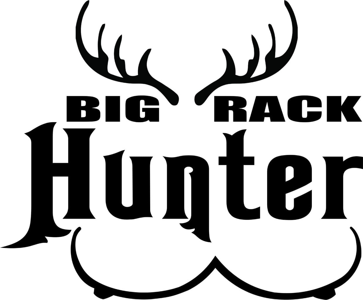 Deer Buck Rack Animal Hunting Hunter Man Gun picture Art Sticker Vinyl