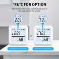 thumbnail image 3 of WiFi Thermometer Hygrometer, Indoor Temperature Humidity Sensor with Electronic Ink Display, App Notification Alert, Free Data Storage Export, Digital Remote Monitor for Bedroom, 3 of 8