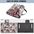 thumbnail image 5 of COEQINE Golf Cart Accessories Seat Covers with 4 Pockets, Foldable Design for Easy Carry Quilted Towel Seat Cover Easy to Install for EZGO Yamaha Club Cars, Red Gray Palm Leaf, 5 of 8