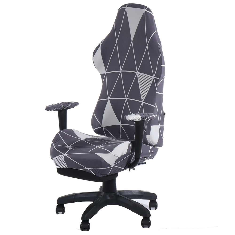 4Pcs/Set Removable Gaming Chair Slipcover Computer Chair Covers Elastic Spandex Office Chair 