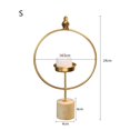 thumbnail image 1 of Portavelas De Pájaro, Candelabro De Círculo De Hierro, Adorno Geométrico, Adornos Para Manualidades Con Luz De Té, Regalo Para El Hogar, Fiesta De Boda Guardurnaity HA022741-00, 1 of 7