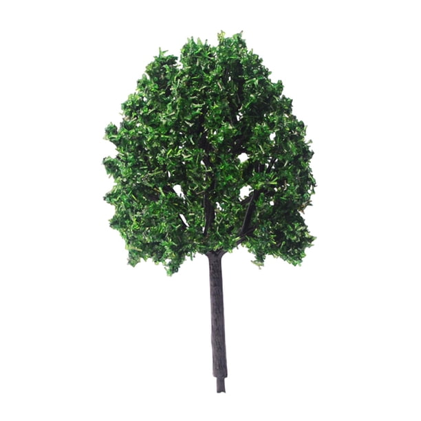 10x árboles en miniatura, decoración de árboles artificiales, árboles falsos, arquitectura de paisajes de tren modelo para construcción de paisajes 3.5cm