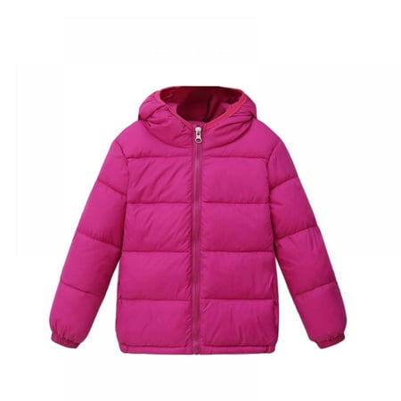 

BULLPIANO Kids Winter Hooded Down Coat Winter Hooded Puffer Jacket Snowsuit Hooded Down Jacket Boys Girls Kids Thicken Warm Winter Coat Zip Up Outerwear