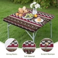 thumbnail image 4 of All-Purpose Bohemian Tablecloth 34x34, Floral Square Cover with Elastic Edge for Patio Kitchen and Dining Room Table, 4 of 6