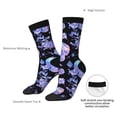 thumbnail image 2 of Yiaed flower Skull crystal Print Great elasticity Crew Socks Sports socks for Men and Women, 2 of 5