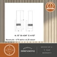 thumbnail image 6 of Bari 1 Light Chrome Contemporary Wall Sconce Fixture with Clear Glass Cylinder Shade, 6 of 9