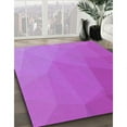 thumbnail image 3 of Ahgly Company Machine Washable Indoor Rectangle Transitional Fuchsia or Magenta Purple Area Rugs, 7' x 9', 3 of 7