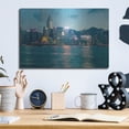 thumbnail image 6 of Luxe Metal Art 'Hong Kong Twilight Crop' by Luxe Portfolio, Metal Wall Art, 16"x12", 6 of 9