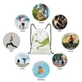 thumbnail image 6 of Rocae Hunting Frog for Gym Bag Drawstring Bags Gym Backpack for Gym, Travel, Sports, Swimming, Beach-Medium, 6 of 6