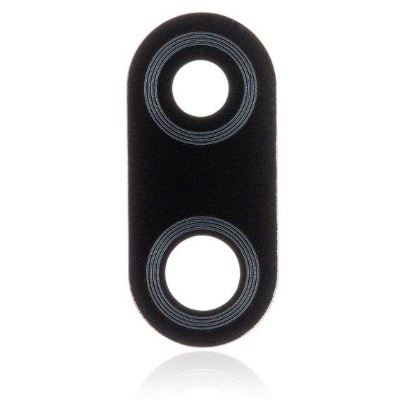Replacement Back Camera Lens (Glass Only) With Adhesive Compatible For Motorola Moto E6 Plus (XT2025 / 2019) (Polished Graphite)