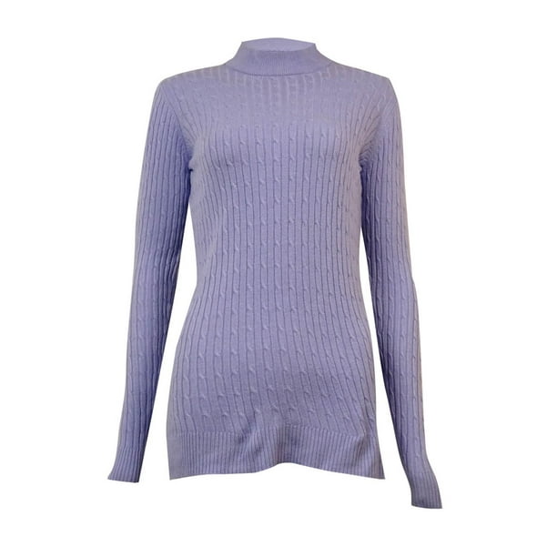 Karen Scott - Karen Scott Women's Thin Mock Turtleneck Sweater ...