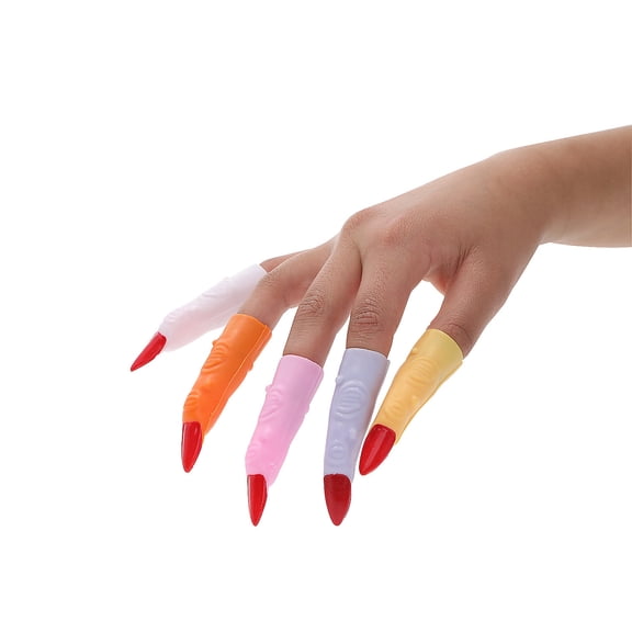 3" Bulk 72 Pieces Creepy Bright Color Vinyl Witch Fingers
