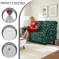 thumbnail image 6 of SCRAWLGOD St Patrick's Leaf Heart Print Stretch Recliner Slipcover for Living Room Anti Scratch Recliner Cover Anti Slip 2 Seater Reclining Cover with Pocket, 6 of 8
