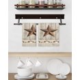 thumbnail image 3 of Western Texas Star Retro Kitchen Dish Towels for Drying Dishes Set of 2, Country Farmhouse Gray Wood Grain Waffle Weave Microfiber Hand Tea Bathroom Towels Quick Dry & Absorbent Towel 15.7x23.6, 3 of 7