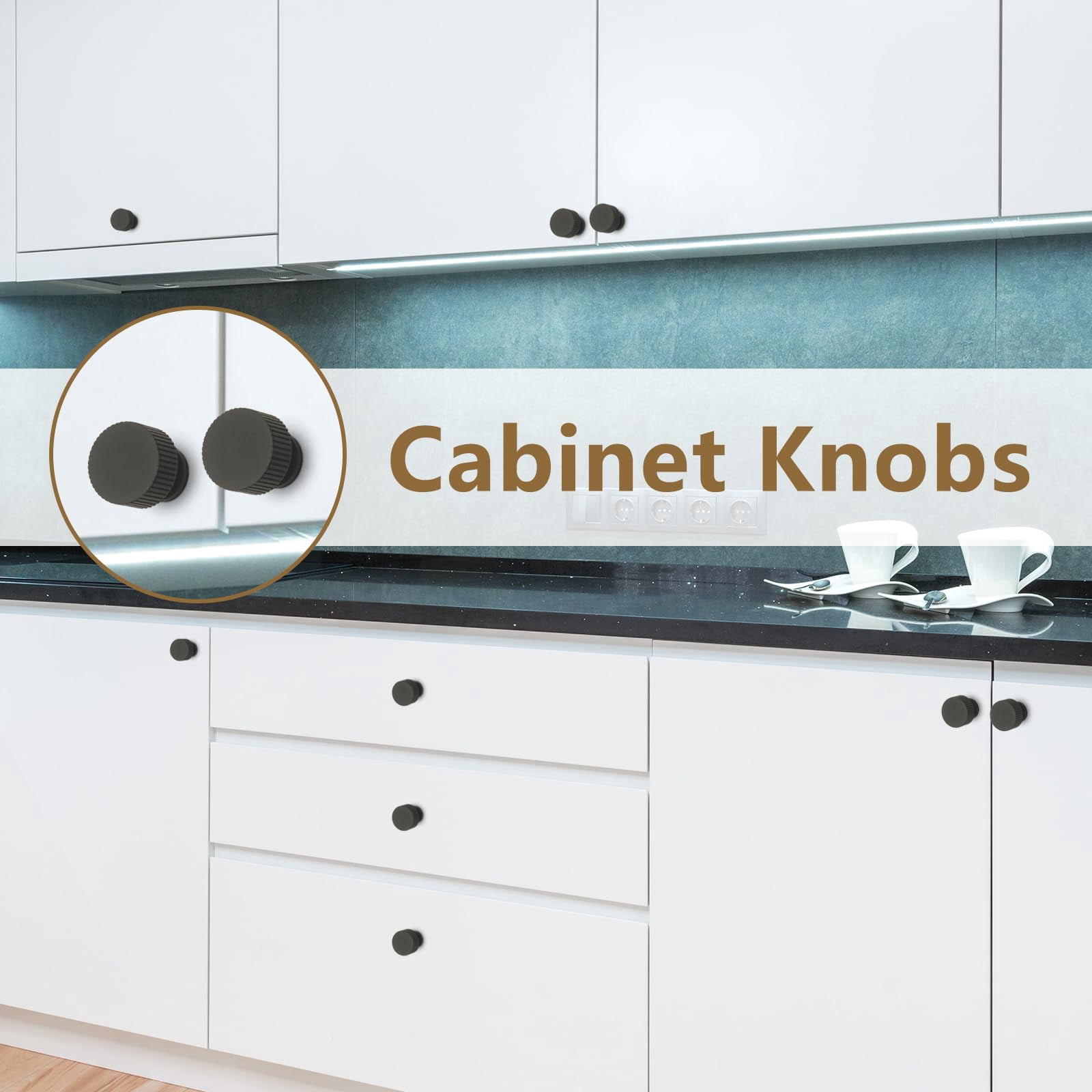 12 Pack Solid Vintage Antique Brass Cabinet Knobs Dresser Knobs, Drawer Pulls for Cabinets, Bathroom, Cupboard, Kitchen Hardware