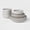 Gray, variant on 12pc Stoneware Westfield Dinnerware Set - 4 bowls, 4 dinner plates, 4 salad plates, glossy white