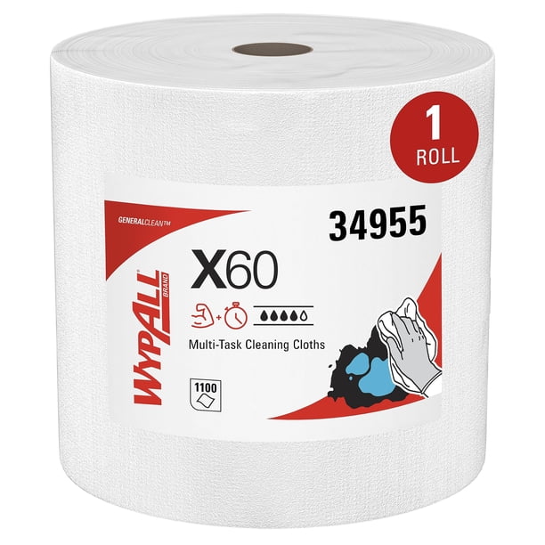 Toallitas limpiadoras Wypall GeneralClean X60, 1 rollo 1100