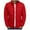 Red, variant on Hueook Mens Winter Coats with Hood Clearance Long Sleeve Fall Winter Warm Puffer Jacket with Pockets Fashion Printed Long Cardigan Tops