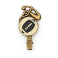 thumbnail image 1 of El futbol el deporte geometría simple patrón Broche broche broche broche Metal retro, 1 of 3