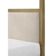 thumbnail image 4 of Miekor Furniture 1pc Rustic Charm Queen Canopy Bed Clean-lined Frame Natural Wood Finish Bedroom Furniture MK9348, 4 of 6