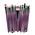 thumbnail image 4 of OULII 15Pcs Professional Makeup Brush Set For Women Precise Design Black Cylindrical Handle, 4 of 8